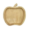 thumbnail image 2 of Christmas Wooden Snack Tray, Apple Shaped Charcuterie Board, Natural Wood Serving Platter, Festive Multi Compartment Tray For Cookies, Candy, Nuts, Holiday Tabletop Decor For Christmas Party, 2 of 6