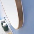thumbnail image 5 of Vinnova 712028-MIR-BG 28 in. Emilia Round Bathroom & Vanity Framed Wall Mounted Mirror, Brushed Gold, 5 of 5