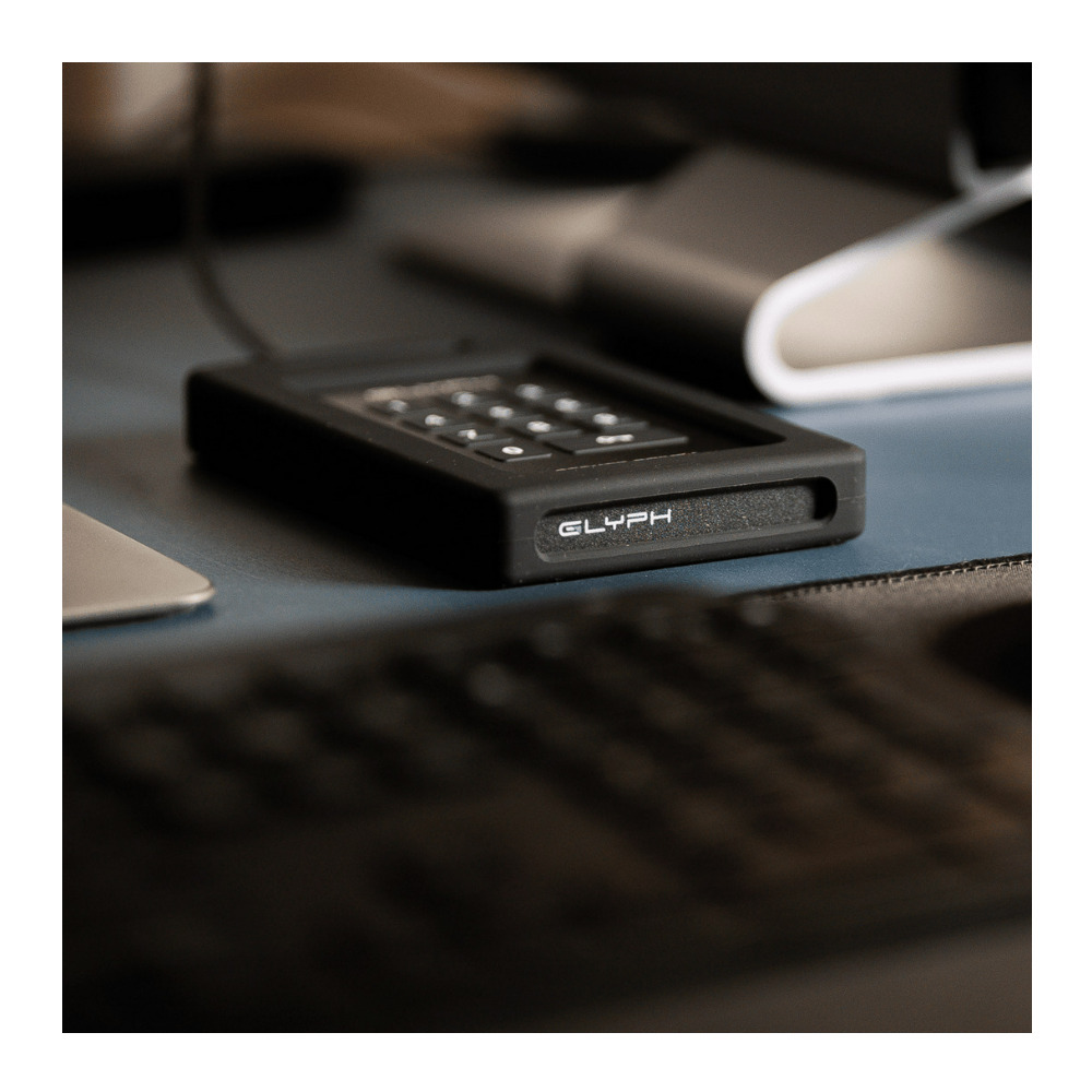 Glyph SecureDrive+ 1TB Encrypted External Drive with Keypad - Cross-Platform, Rugged Tamper-Proof
