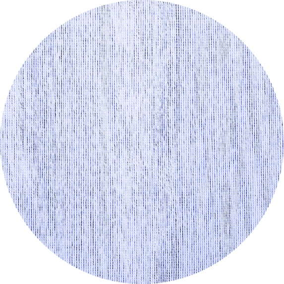 Ahgly Company Indoor Round Abstract Blue Contemporary Area Rugs, 6' Round