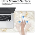 thumbnail image 5 of Large Mouse Pad Marble Pattern XXL XL Large Mouse Pad Mat Long Extended Mousepad Desk Pad Non-Slip Rubber Mice Pads Stitched Edges Thin Pad (31.5x11.8x0.12\u201c), 5 of 6