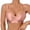 Pink, variant on Satin Bras for Women Back Beauty Bra Soft Support Breathable Casual Plus Size Bra Wireless Comfort Everyday Bra Cross Back Push Up Bra for Daily Wear Size L White