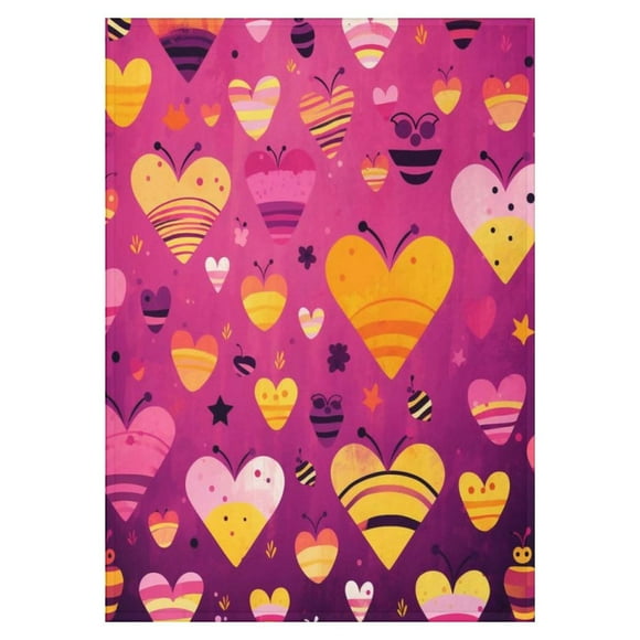 Hearth & Gear Valentine's Day Blanket Flannel All Season Lightweight Living Room/Bedroom Warming Blanket 70x100cm Compressor Blanket Project 62 Blanket Full Size Blanket Blankets for Women Twin