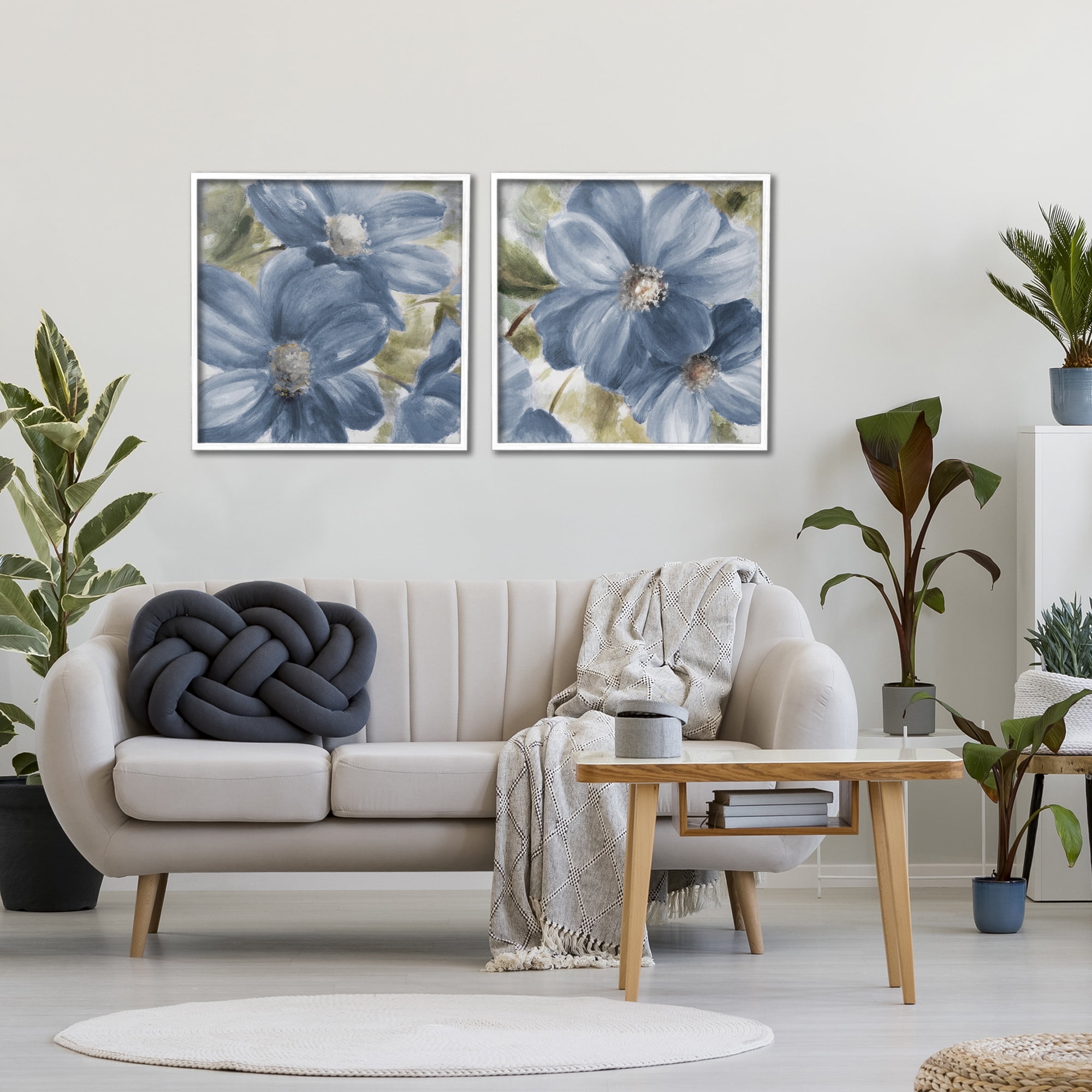 Stupell Industries Floral Walk in Beauty 2 Piece White Framed Giclee Art Set, design by Lanie Loreth