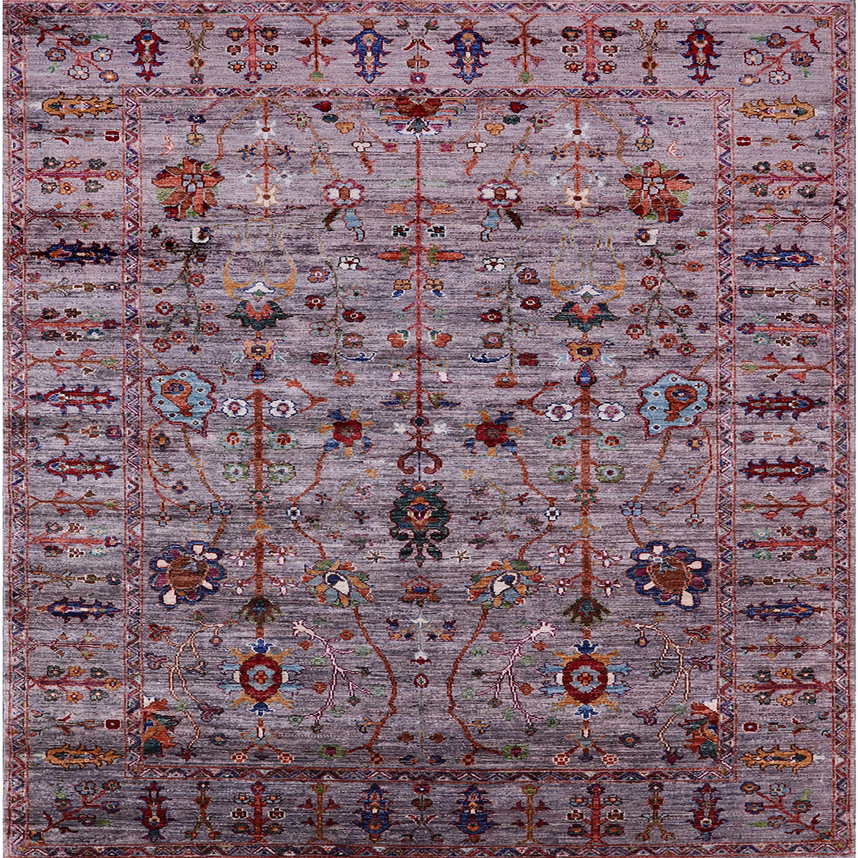 Maroon Rug Patterns Ahgly Company Indoor Square Mid-Century Modern Maroon Purple Oriental ...