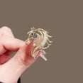 thumbnail image 4 of Pony Cutout Brooch Compact Design Horse Brooch for Collars, Clothing and Handbags Pegasus Brooch Versatile and Exquisite Fashion Accessory, 4 of 7