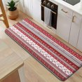 thumbnail image 5 of Red Christmas Folk Pattern Kitchen Rug Mat,Kitchen Runner Rugs Non Skid Washable,Decorative Kitchen Floor Mats for Kitchen,Sink,Laundry,17"x47.2", 5 of 7