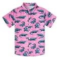 thumbnail image 3 of Hiijoy Boys Short Sleeve Button Down Shirt Summer Lightweight Beach Shirt Top, Sizes 3-4, 3 of 3