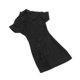 thumbnail image 4 of Vestido cheongsam para mujer, escala 1:6, ropa de cosplay, elegante, informal, tradicional, mini Negro, 4 of 9