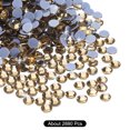 thumbnail image 3 of Uxcell 2880 Pcs Hotfix Rhinestones Flatback Crystal Gems SS10 2.9mm Bright Yellow, 3 of 5