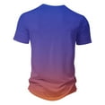 thumbnail image 5 of Zylanna Men's Short Sleeve T-Shirts, Lightweight Summer Crew Neck Gradient Color Daily leisure Tops for Men Multicolor Size M, 5 of 5