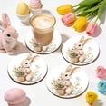 thumbnail image 2 of Wooden Small Placemats for Small Table Easter Theme Heat Resistant Coasters for Cups 4X4 Inch 1-Pack, 2 of 6