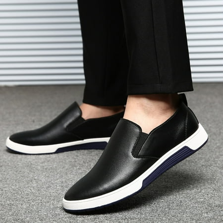 

Men s Leather Breathable Slip On Style Business Seasons Color Wear Four Shoes Leisure Formal Solid Men s Leather Shoes Note Please Buy One Or Two Sizes Larger
