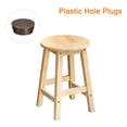 thumbnail image 5 of Uxcell 26 Pack 0.98" Plastic Hole Plugs Panel Flush Type Knockout Locking Plugs, Brown, 5 of 6