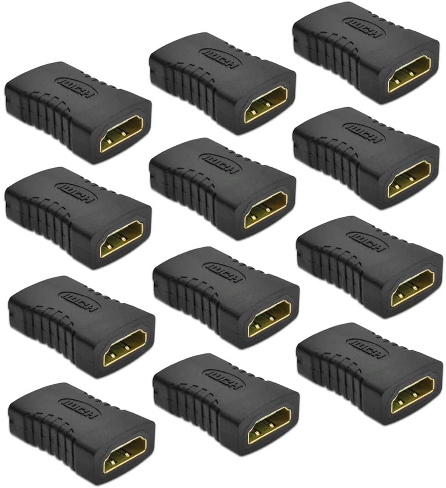 12pc HDMI Female to Female Adapter Coupler Connector Converter Extender