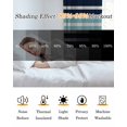thumbnail image 5 of Navy Blue Turquoise Striped Blackout Curtains, Light Blocking Print Window Curtains, Gradient Horizontal Lines Thermal Insulated Window Drapes for Living Room Kitchen Cafe 2 Panels, 84"W x 63"L, 5 of 9