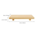 thumbnail image 3 of DEEPCRAFF Sushi Plate Wood Japanese Style 2Pcs 9.4x5.9In, 3 of 6