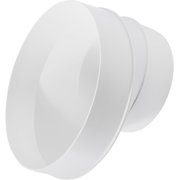 Repa Market 6 to 4 Round Plastic Duct Reducer - PVC Pipe Increaser, HVAC Exhaust, Intake