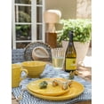 thumbnail image 2 of Woven Paths Farmhouse 16-Piece Dinnerware Set, Yellow, 2 of 7
