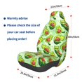 thumbnail image 3 of Naloa Avocado color cute animals Car Seat Covers Universal Front Seat Coves for Car Accessories ,Padded Car Covers for Automotive, SUV, Truck, and Van, 3 of 5