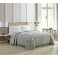 thumbnail image 4 of Collections Etc Luxurious Medallion Chenille Fringe Border Bedspread Gray - Full, 4 of 5