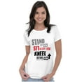 thumbnail image 3 of Stand Sit Kneel Religious Jesus Womens Slim Fit Graphic Tee Brisco Brands S, 3 of 5