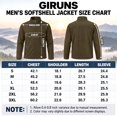 thumbnail image 7 of GIRUNS Men's Jacket Lightweight Softshell Zip Up Windbreaker Outdoor Casual Hiking Coat Olive Green L, 7 of 7