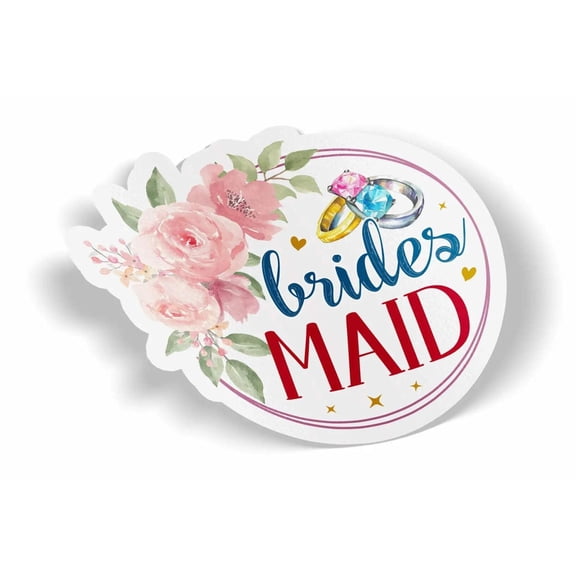 Brides Maid Waterproof Sticker