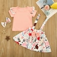 thumbnail image 4 of Mercatoo Outfits Bow Girl Animal Kids Skirt Suspender Toddler Baby Set 𝐑abbit Tops Girls Outfits&Set Baby Girl 12 to 18 Months Outfits, 4 of 9