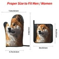 thumbnail image 2 of Cauagu Regal Shiba Inu Print Oven Mitts and Pot Holders 4 pcs Set,Extra Thicken Long Kitchen Oven Glove Potholders BBQ Gloves-Oven Mitts and Pot Holders(11 Inch), 2 of 6
