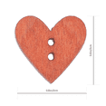 thumbnail image 2 of LEORX 100 Pcs Handmade Wood Buttons for Sewing and Craft Projects, 2 of 8