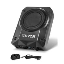 VEVOR 8" 800W Underseat Car Subwoofer, Slim Powered Car Subwoofers Under the Seat, Low Profile Audio Sub Built-in Amplifier, High/Low Level Input & Volume Controller for SUVs, Car, Truck, RV