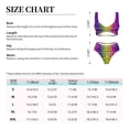 thumbnail image 6 of Wukai Animal Paw Rainbow Women's Bikini Set Two Piece,wimsuit High Waisted V Neck Twist Front Adjustable Spaghetti Straps Bathing Suit-Medium, 6 of 7