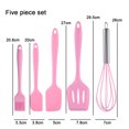 thumbnail image 2 of Juego de espátula de silicona de 5 uds, utensilios de cocina de silicona antiadherentes resistentes al calor, juego de utensilios de cocina duraderos, 2 of 5