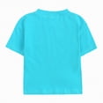 thumbnail image 4 of TOWED22 Baby Boy Summer Clothes Toddler Infant Outfit Short Sleeve Letter T Shirt Tops and Stretch Shorts Clothing Set(Sky Blue,10-11 Y), 4 of 8