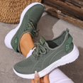 thumbnail image 5 of NOKIO Women 𝖫a𝖼e Up Sneakers Lightweight Knit Sport Shoes Breathable Gym Workout Shoes Comfortable Soft Sole Running Shoes for Hiking Jogging Training Wear, 5 of 8