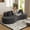 Dark Gray, variant on 94.49" Modern Curved Sectional Sofa, 3 Seat Half Moon Compressed Modular Couch for Living Room Office Apartment, Dark Gray