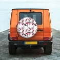 thumbnail image 2 of Fotbe Cherry Blossoms Spare Tire Cover Thickening Universal Fit for Jeep, Trailer, RV, SUV, Truck, Tough Tire Wheel Soft Cover-17 inch, 2 of 9