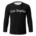 thumbnail image 5 of AMERTEER T-Shirt Décontracté d'Automne pour Homme avec Imprimé Lettre, Blouse à Manches Longues et Col Rond, 5 of 5