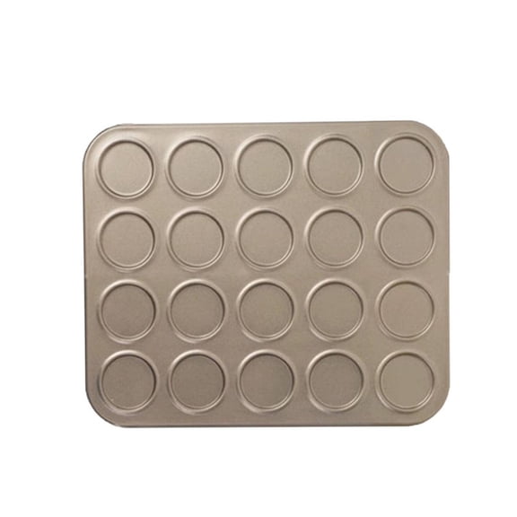 Muffin Top Pan, Carbon Steel Muffin Top Pan, Bakeware Pan Muffin Tray Baking Non-Stick Coating, Withstand High Temperature for Yorkshire Pudding Pies Cupcakes Muffin(20Hole)