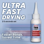 Starbond 2 oz. Thin Super Glue Pro Kit - Super Fast Thin Cyanoacrylate Glue for Woodworking, Woodturning, Hobby Models, CA Finish, Inlays, 3D Prints