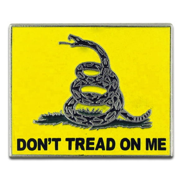 PinMart's Don't Tread on Me Gadsden Flag Enamel Lapel Pin
