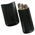 thumbnail image 2 of Tampa Fuego Black Cigar Case Exotic Lizard 2 Sides Leather, 2 of 5