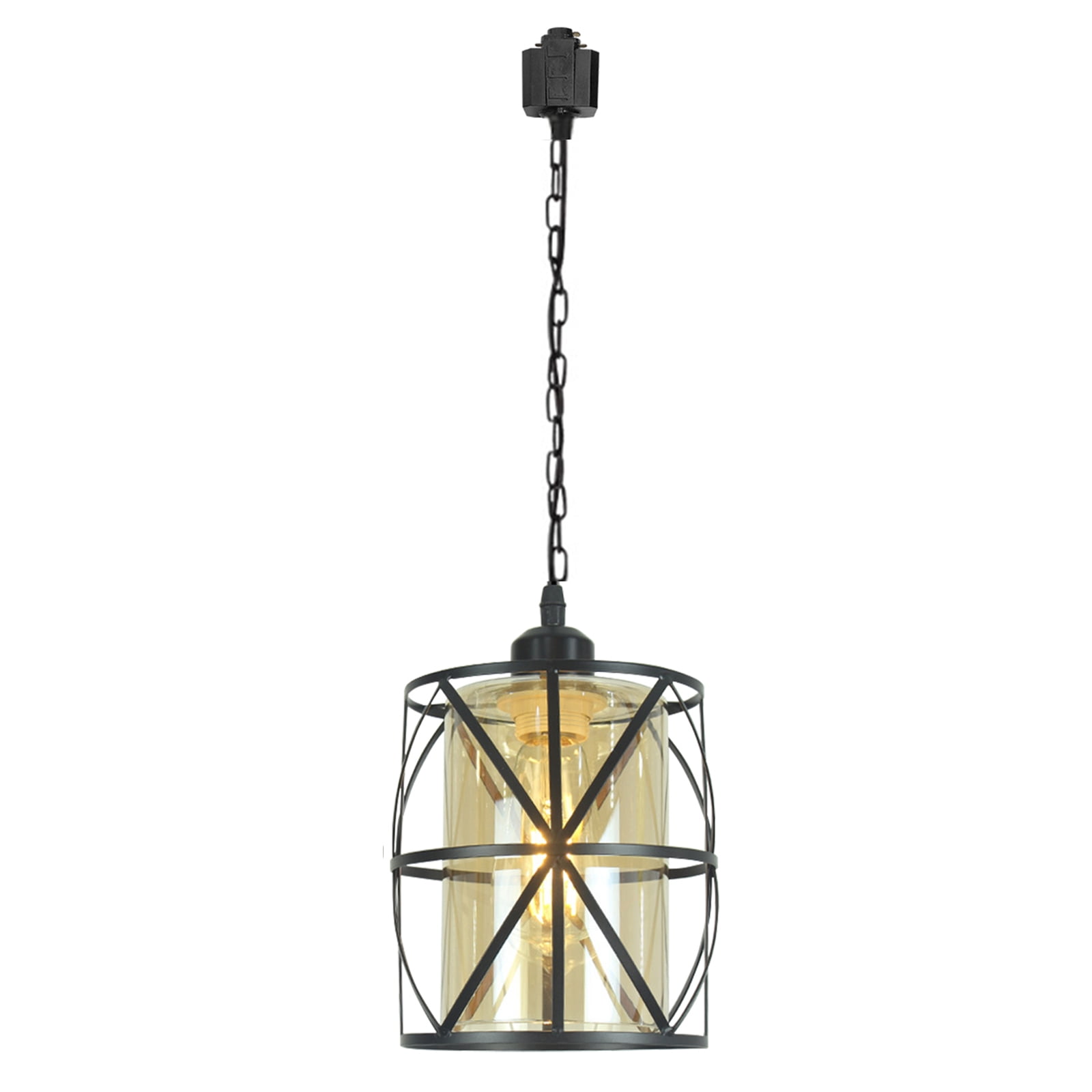 Kiven H Track Pendant Lightning, 1 Light Industrial H Track Lighting