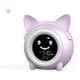 thumbnail image 3 of Mini reloj despertador con diseño de gato de dibujos animados para niños, reloj electrónico digital creativo para dormir y despertarse con luz nocturna, 3 of 3