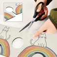 thumbnail image 6 of Yayeee Faucet Mat for Kitchen Sink 30" Diatomite Long Splash Guard Pad, White Cat Rainbow, 2 Pack, 6 of 7
