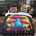 thumbnail image 3 of Magic Mushroom Pattern Duvet Cover Set Teen Adult Newly Design Bedroom Decor Bedspreads,Full (80"x90"), 3 of 6