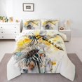 thumbnail image 1 of Erosebridal Dreamy Dragonfly Bedding Twin Comforter Set, Spring Daisy Blossoms Down Comforter, Reversible 2pcs, Breathable, 1 of 7