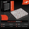 thumbnail image 2 of A-Premium 3-PC Cabin Air Filter w/Activated Carbon Compatible with Chrysler, Dodge, Nissan, Infiniti, Ram & VW - Town & Country, Grand Caravan, Armada, Titan, G25, G35, M45, Q40, Q50, QX56, 2 of 6