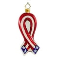 thumbnail image 2 of 4.25in Radko United For Freedom 0110210 Ornament Ribbon American Flag New, Glass,, 2 of 3